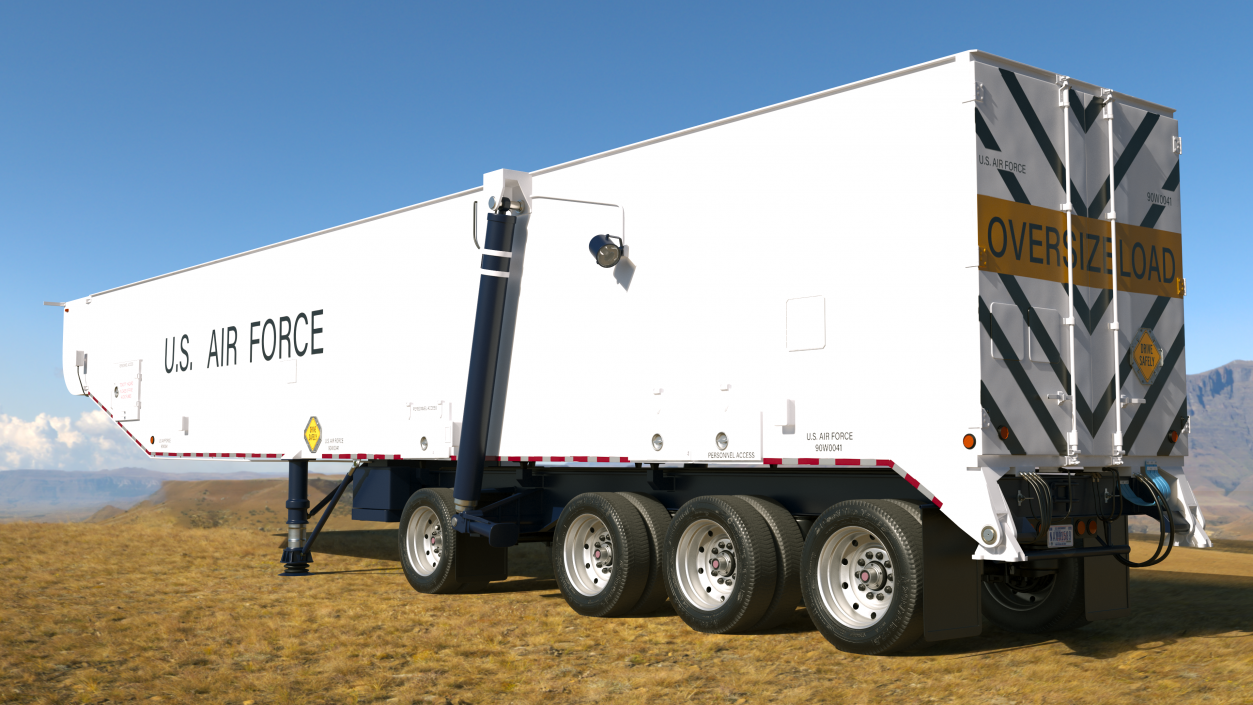 3D model Minuteman Missile Trailer