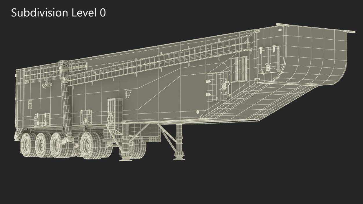 3D model Minuteman Missile Trailer