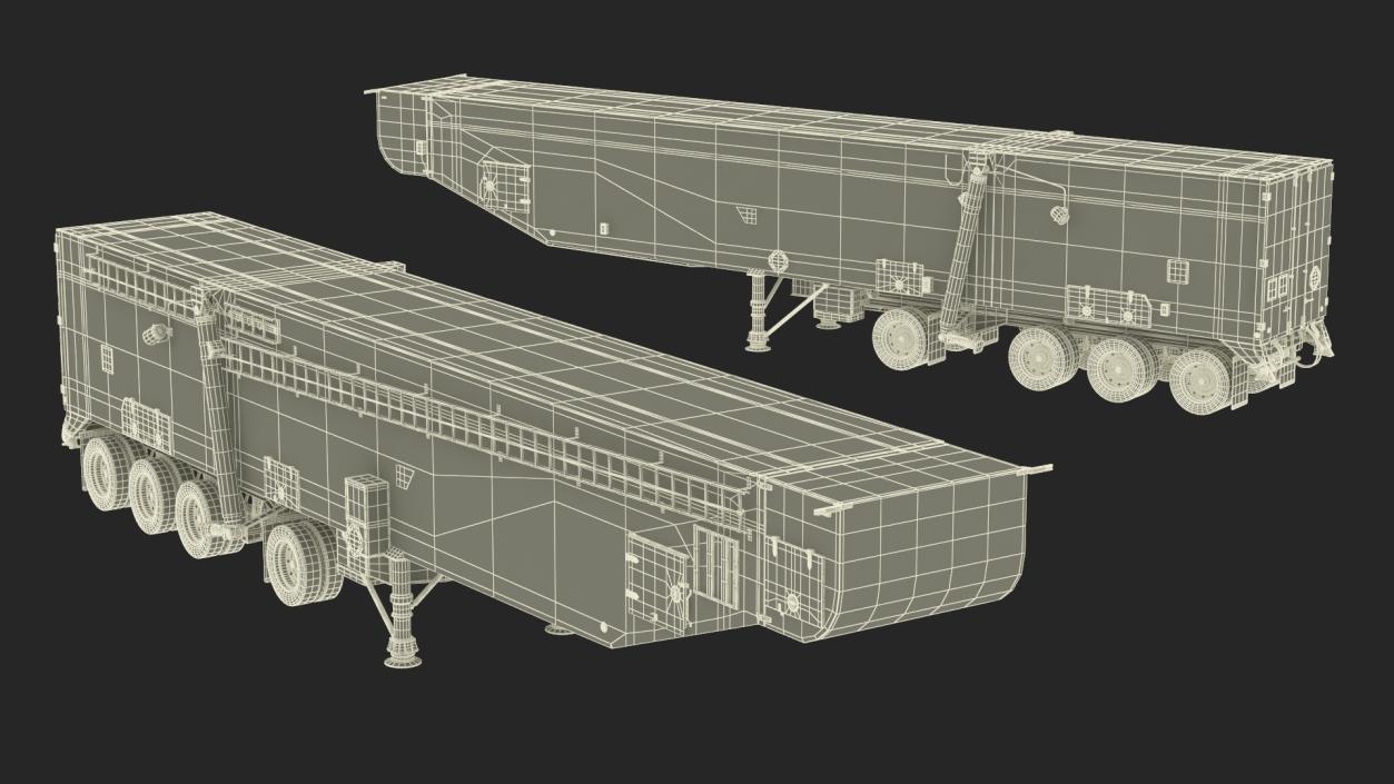 3D model Minuteman Missile Trailer