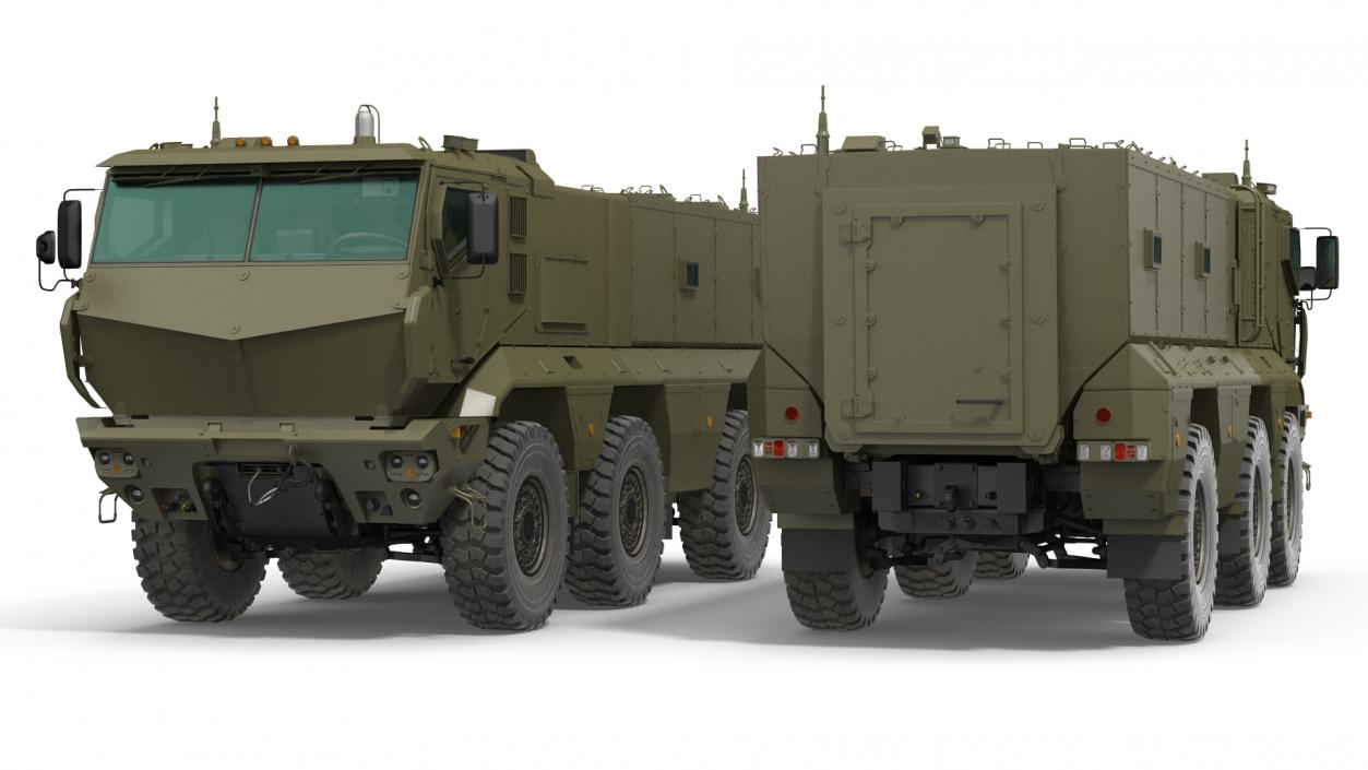 KAMAZ 63968 Typhoon MRAP Vehicle Rigged 3D model