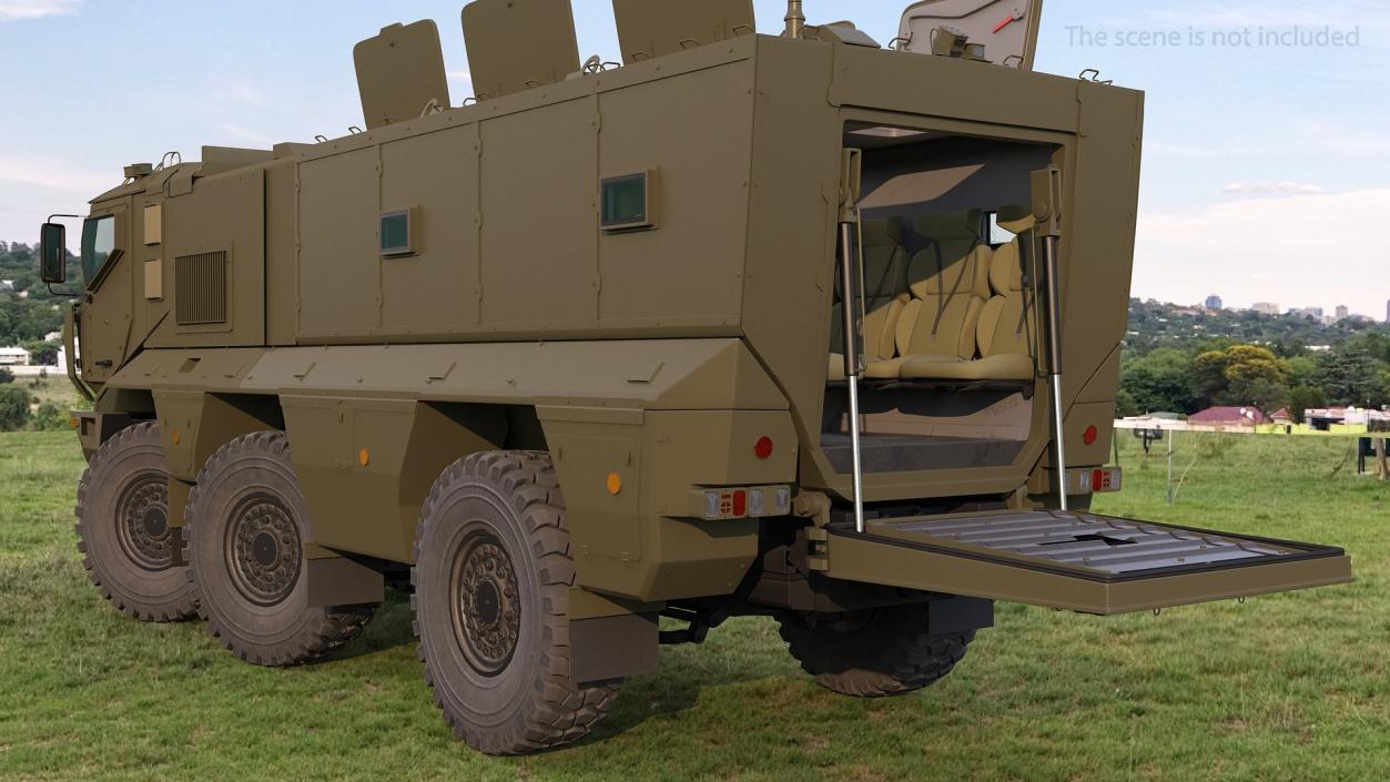 KAMAZ 63968 Typhoon MRAP Vehicle Rigged 3D model