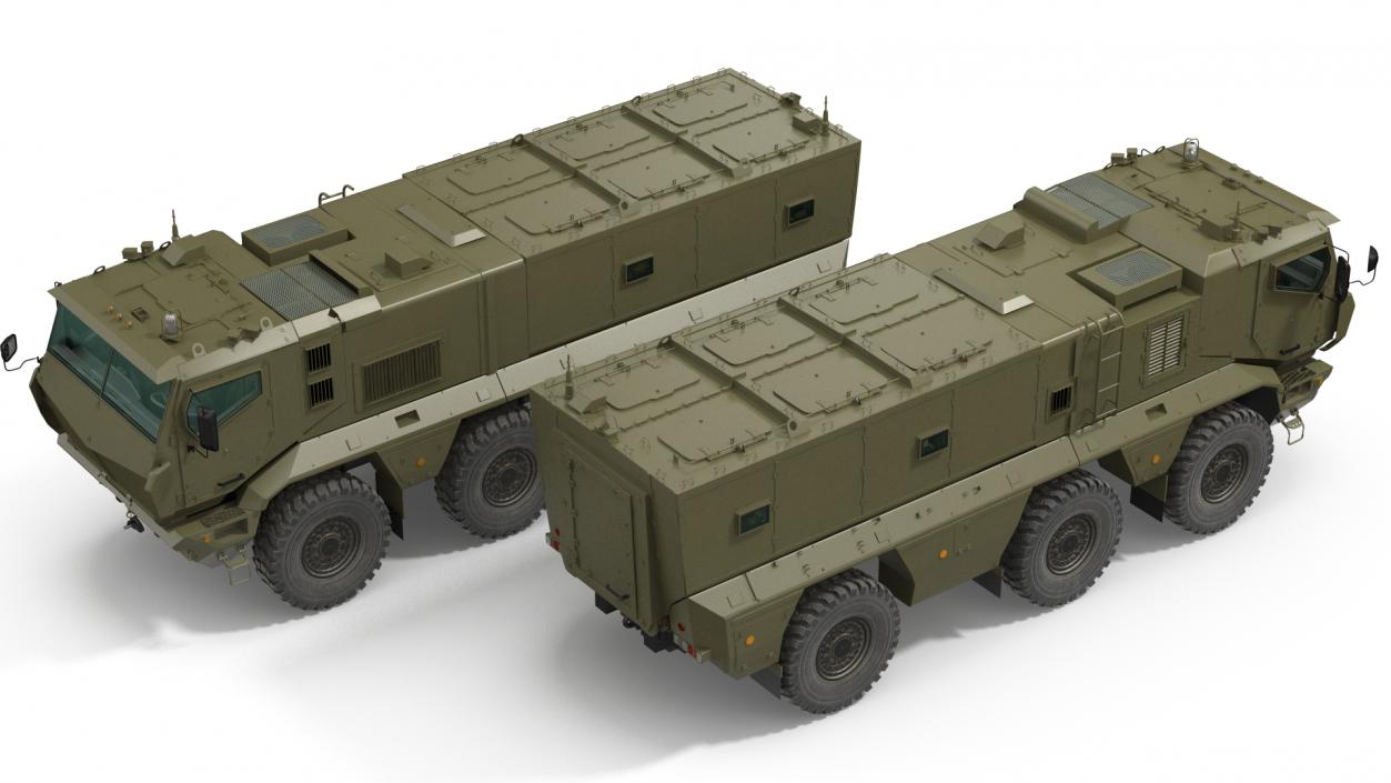 KAMAZ 63968 Typhoon MRAP Vehicle Rigged 3D model