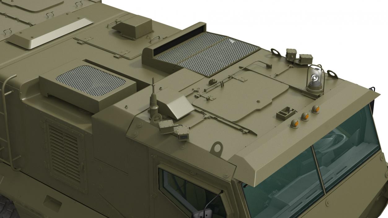 KAMAZ 63968 Typhoon MRAP Vehicle Rigged 3D model