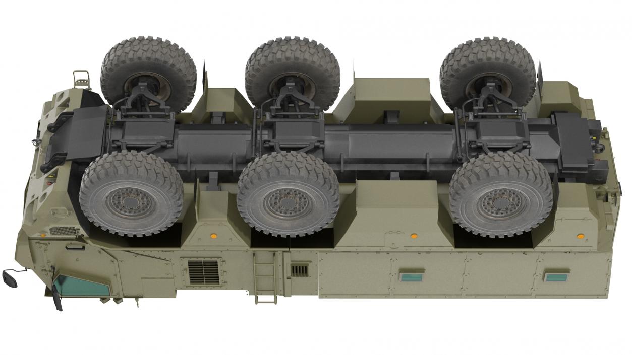 KAMAZ 63968 Typhoon MRAP Vehicle Rigged 3D model