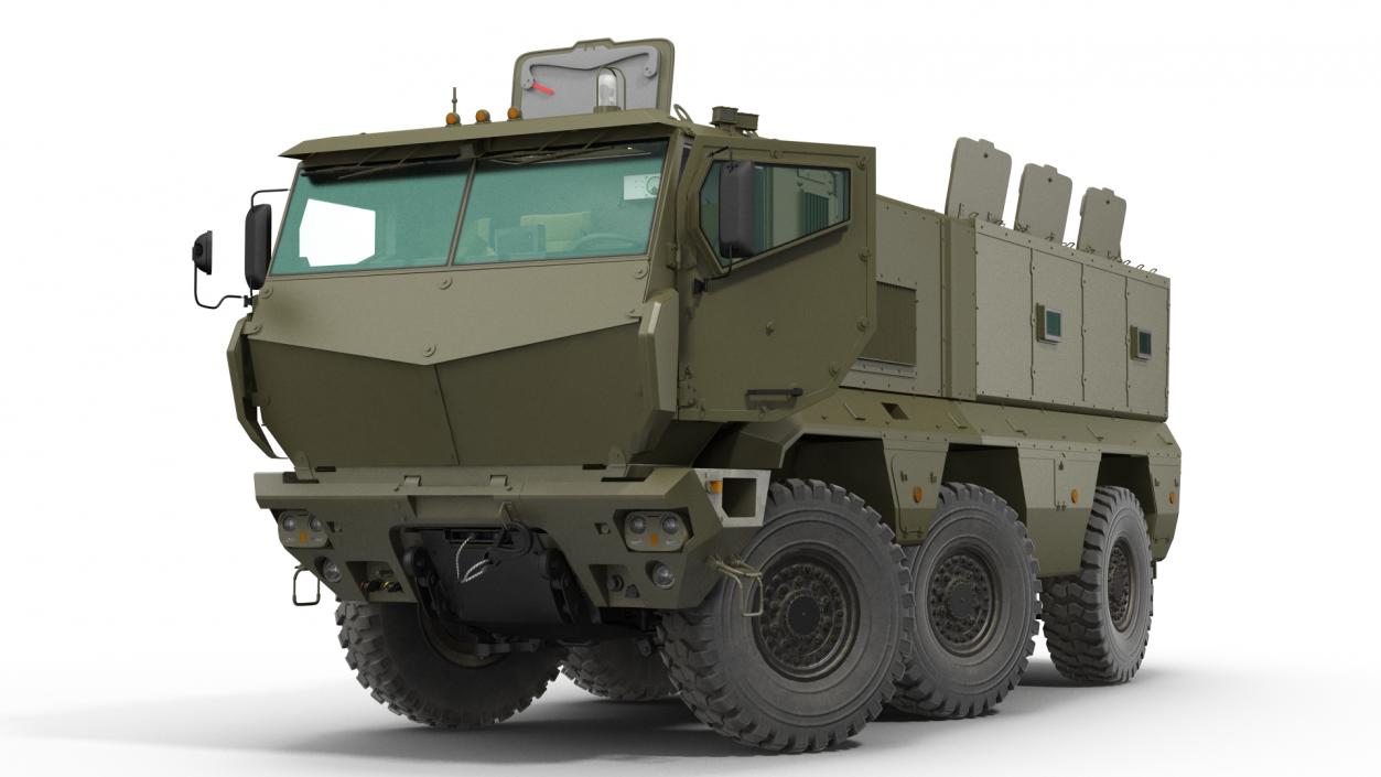 KAMAZ 63968 Typhoon MRAP Vehicle Rigged 3D model