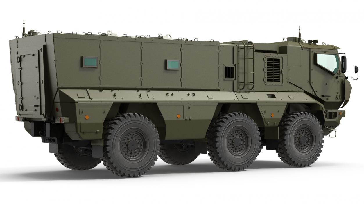 KAMAZ 63968 Typhoon MRAP Vehicle Rigged 3D model