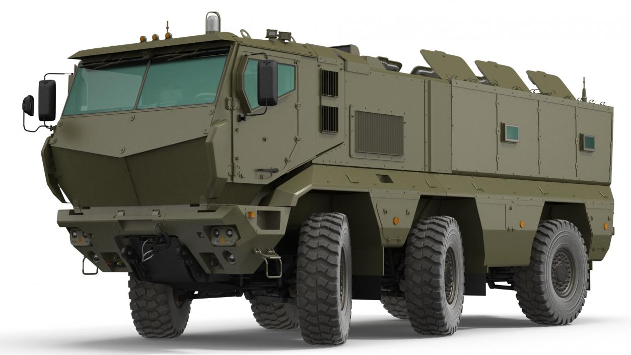 KAMAZ 63968 Typhoon MRAP Vehicle Rigged 3D model