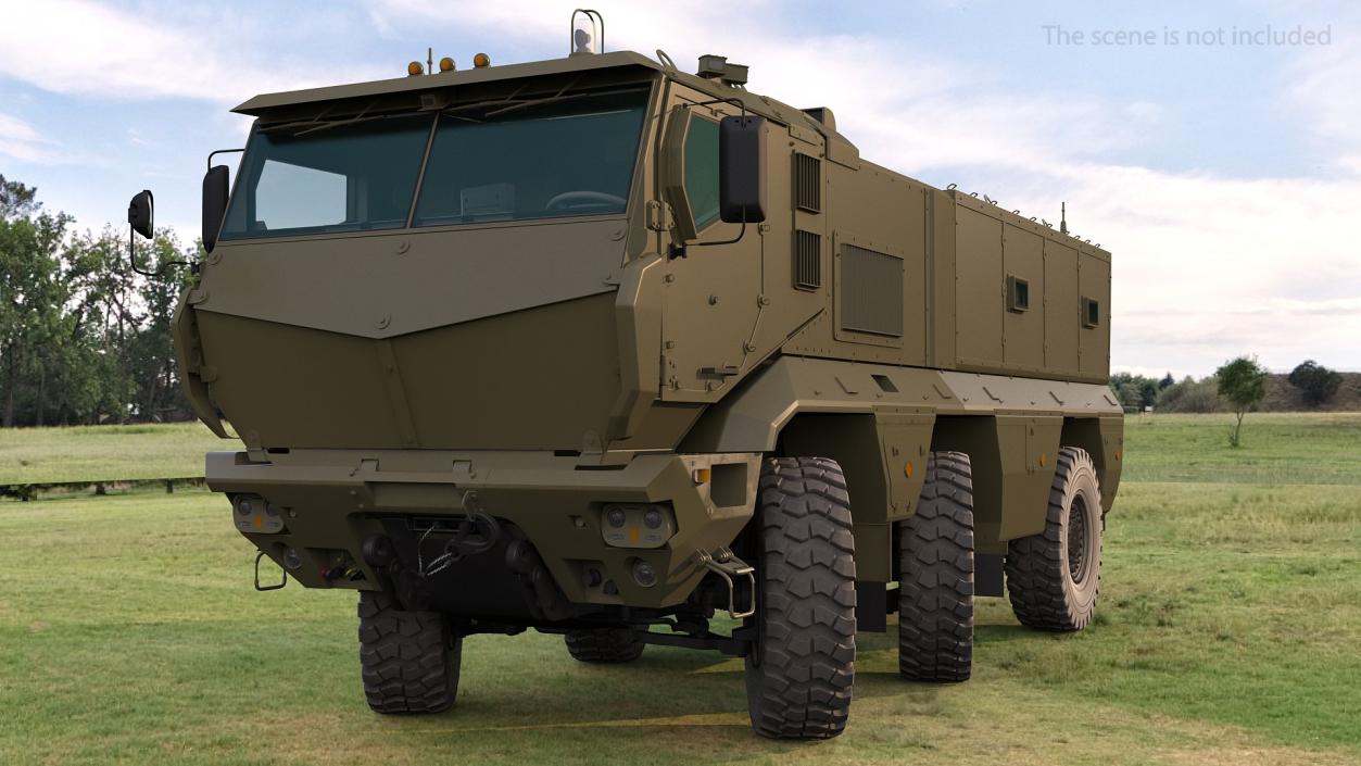 KAMAZ 63968 Typhoon MRAP Vehicle Rigged 3D model