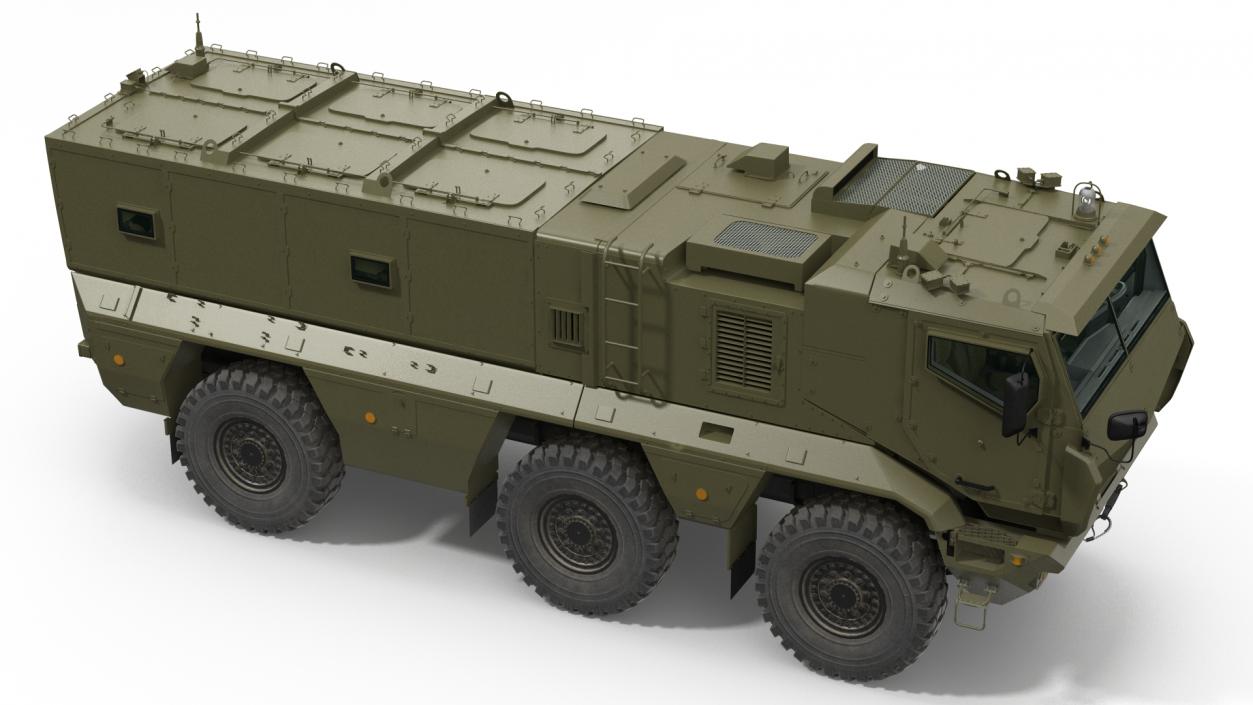 KAMAZ 63968 Typhoon MRAP Vehicle Rigged 3D model