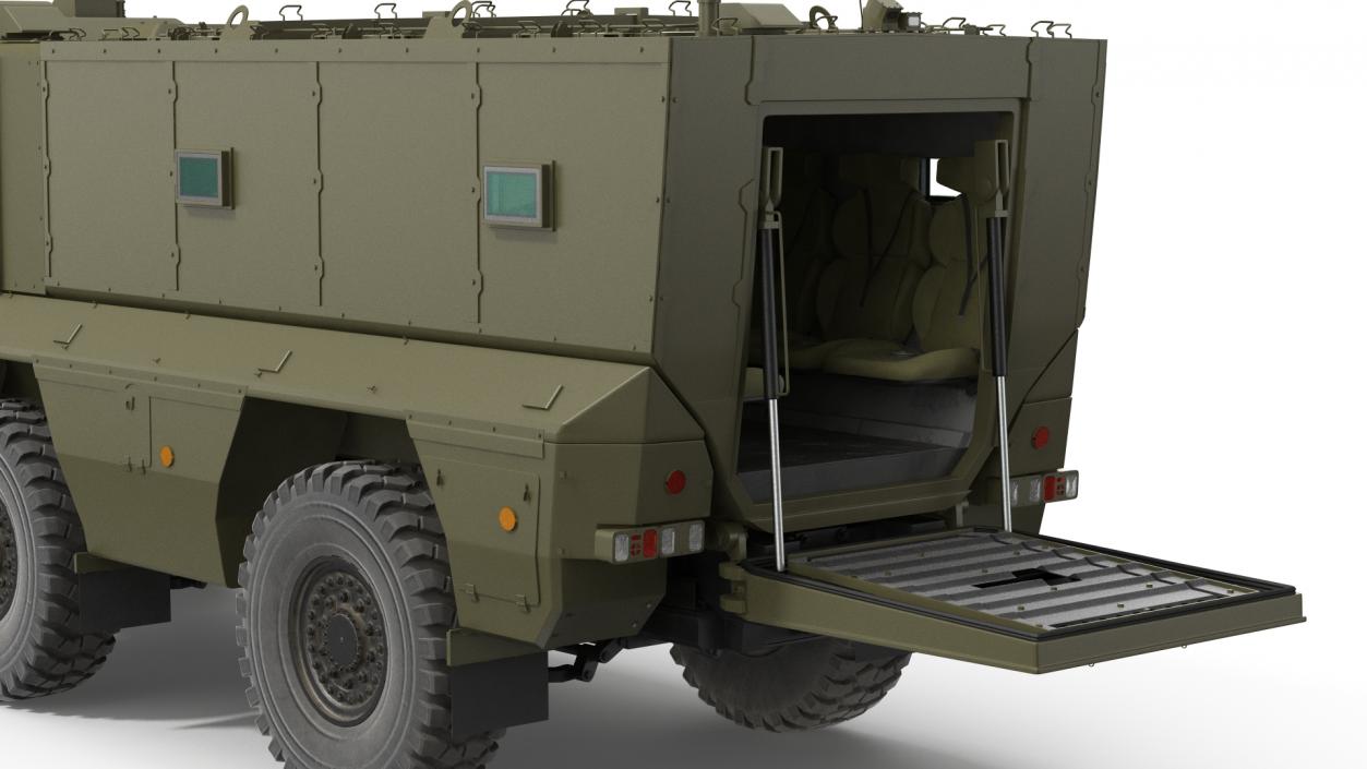 KAMAZ 63968 Typhoon MRAP Vehicle Rigged 3D model