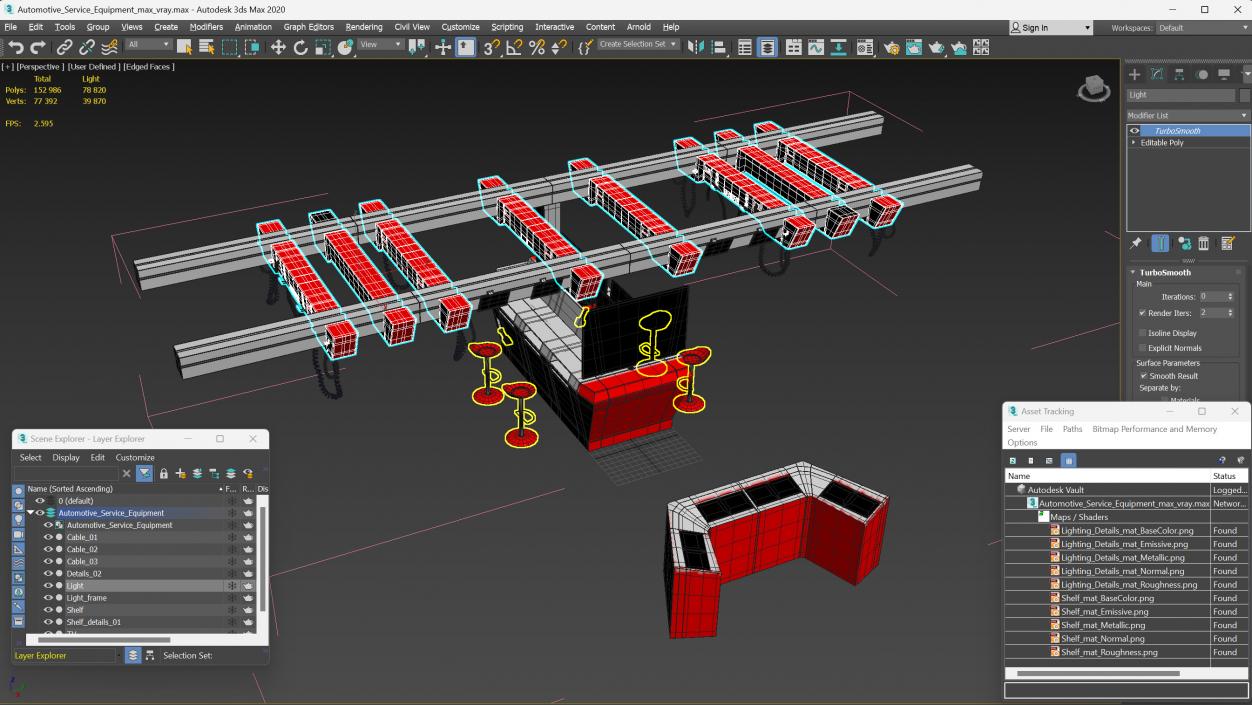 3D Automotive Service Equipment model