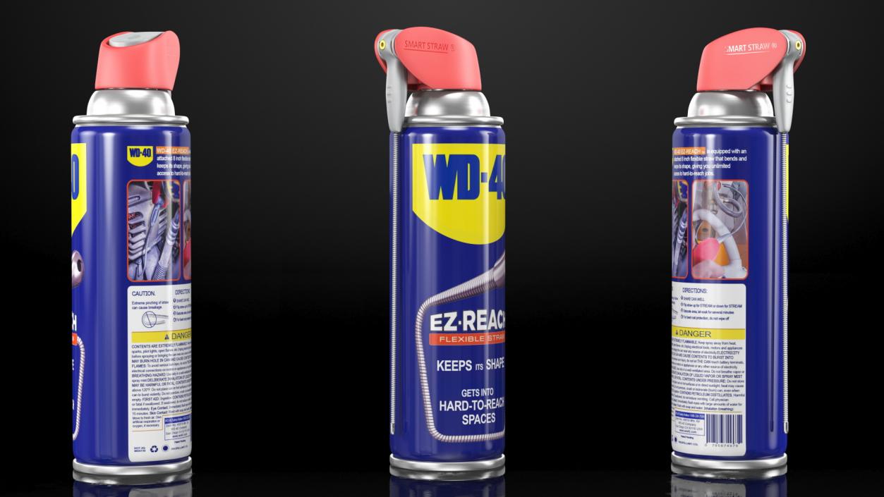 WD 40 EZ REACH Penetrative Lubricant Spray 3D