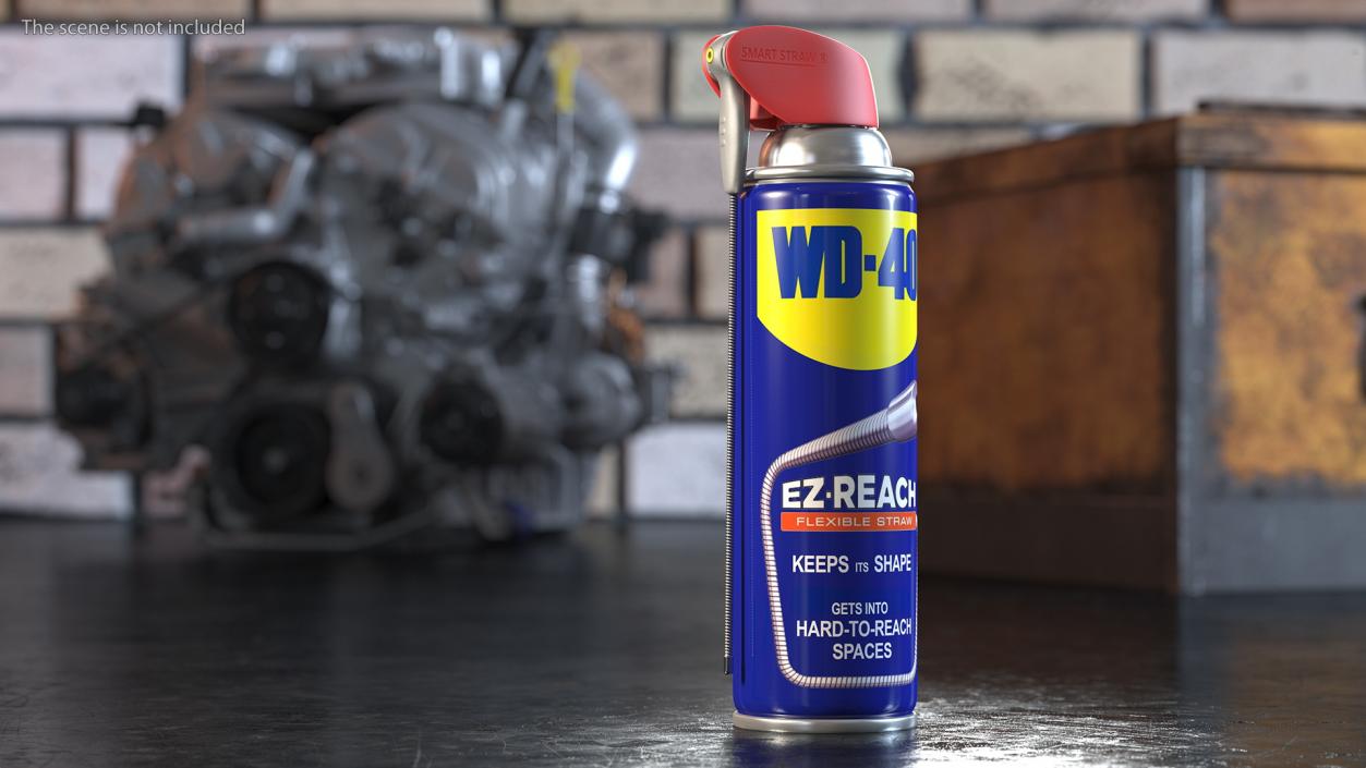 WD 40 EZ REACH Penetrative Lubricant Spray 3D