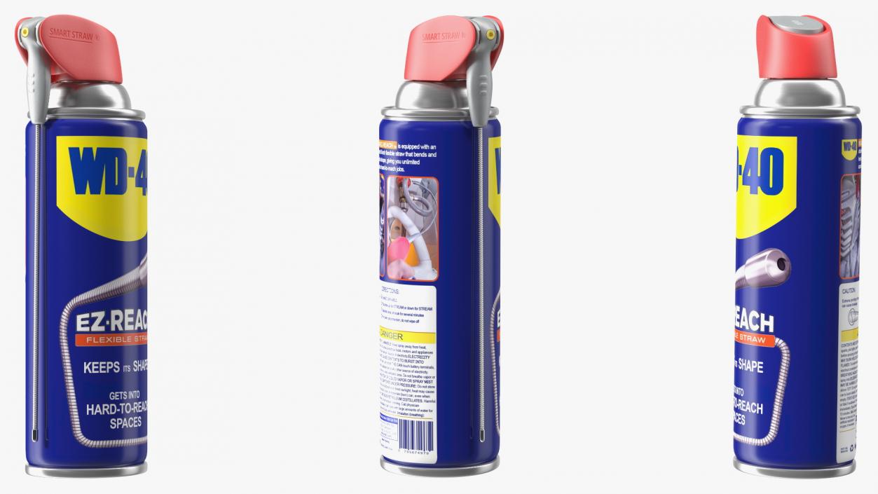 WD 40 EZ REACH Penetrative Lubricant Spray 3D