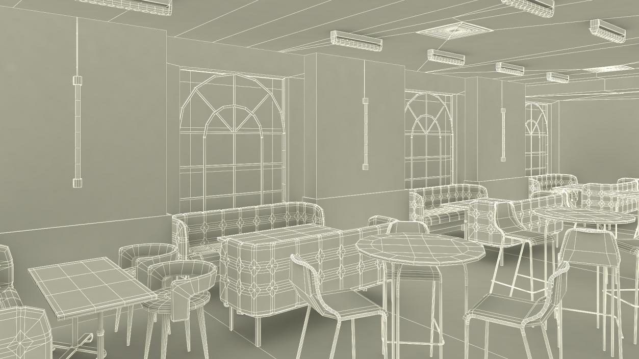 Interior of an Empty Bar 3D model