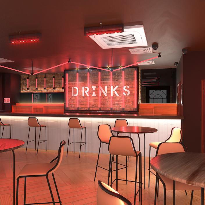 Interior of an Empty Bar 3D model