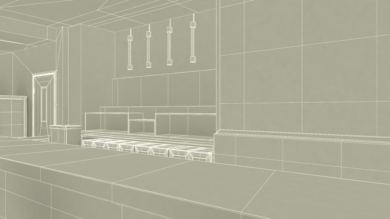 Interior of an Empty Bar 3D model