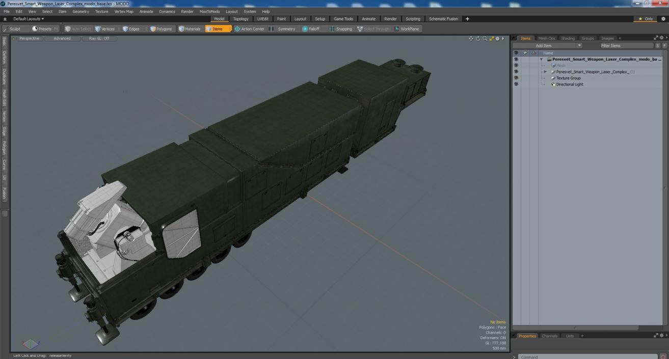 3D model Peresvet Smart Weapon Laser Complex