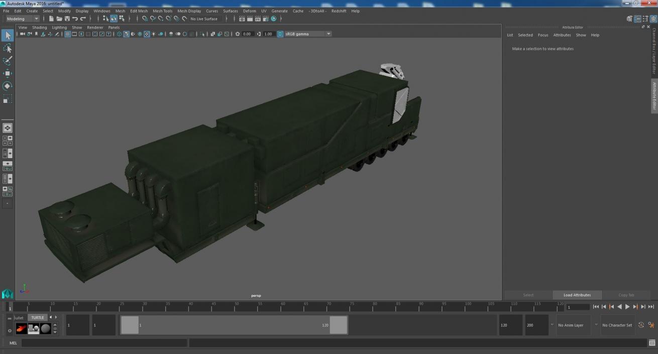 3D model Peresvet Smart Weapon Laser Complex