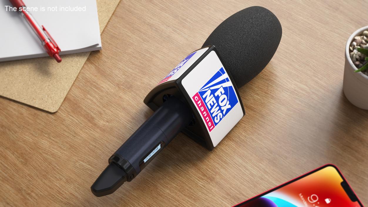 Fox News Wireless Mic Triangular 3D