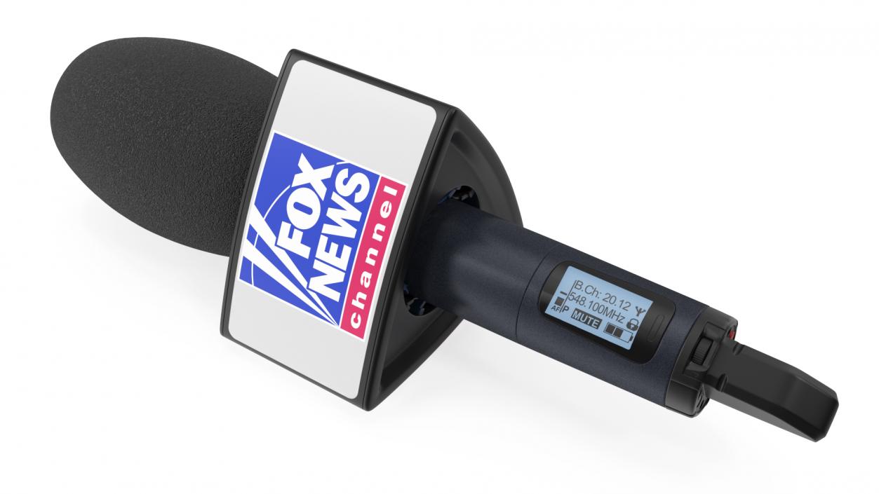 Fox News Wireless Mic Triangular 3D