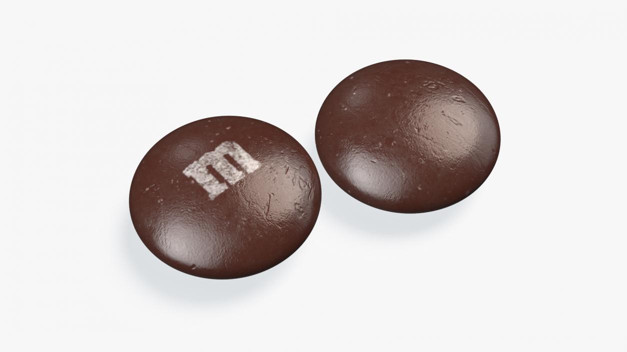 3D model M and Ms Candy Brown