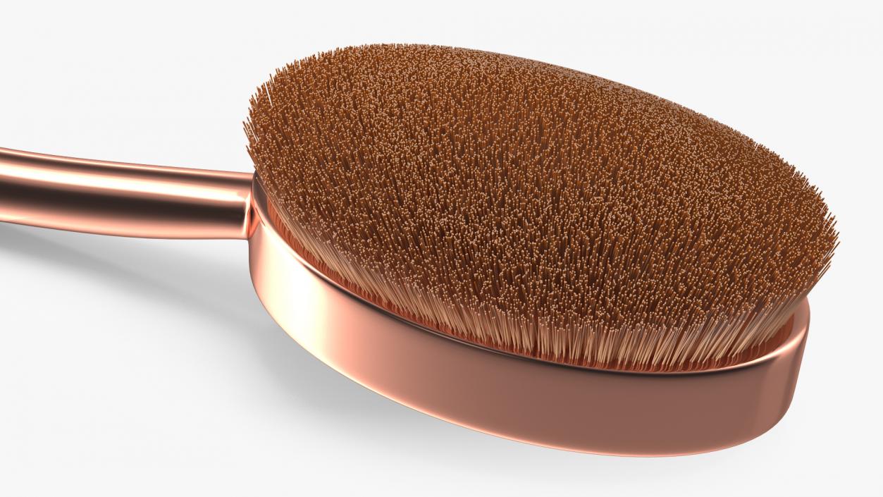 Concealer Oval Brush Fur 3D model