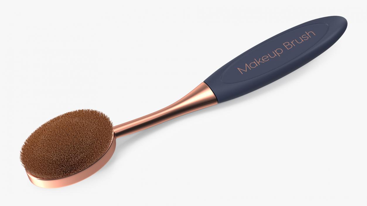 Concealer Oval Brush Fur 3D model