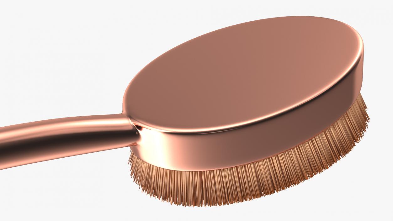 Concealer Oval Brush Fur 3D model