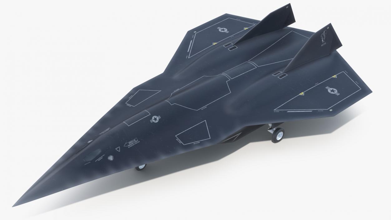 Lockheed SR-72 DarkStar Rigged for Maya 3D model