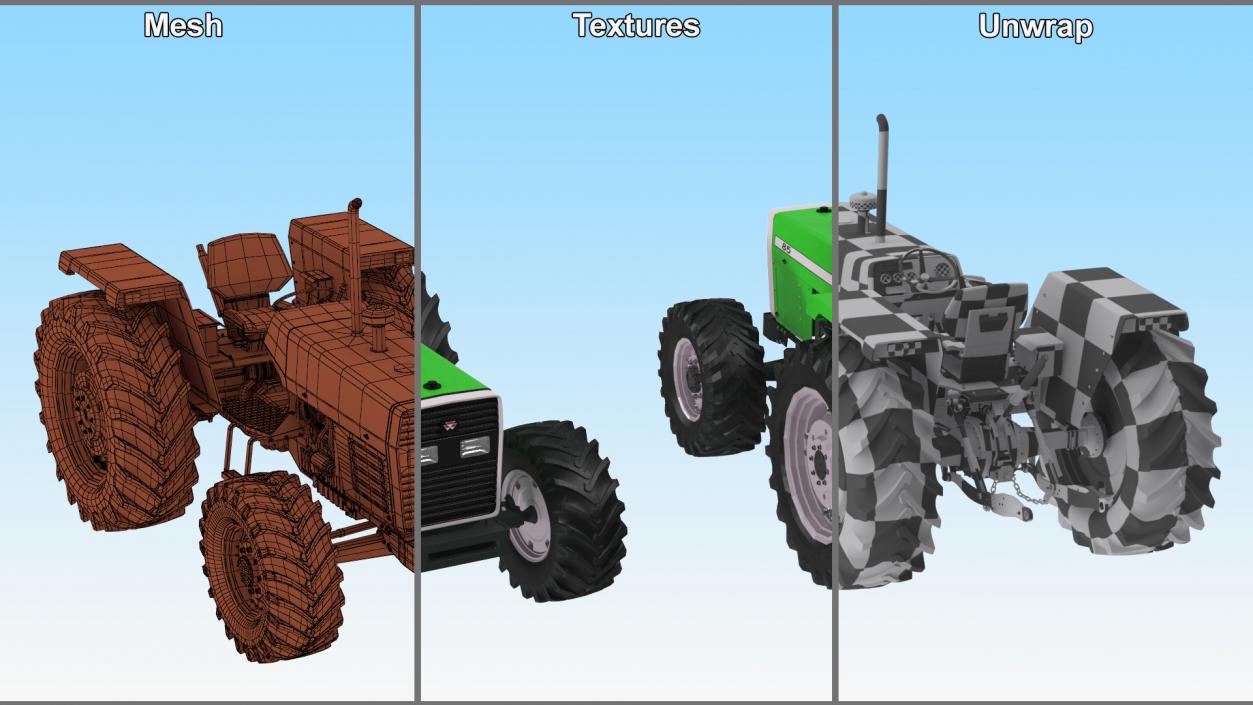 Farm Tractor 2 3D model