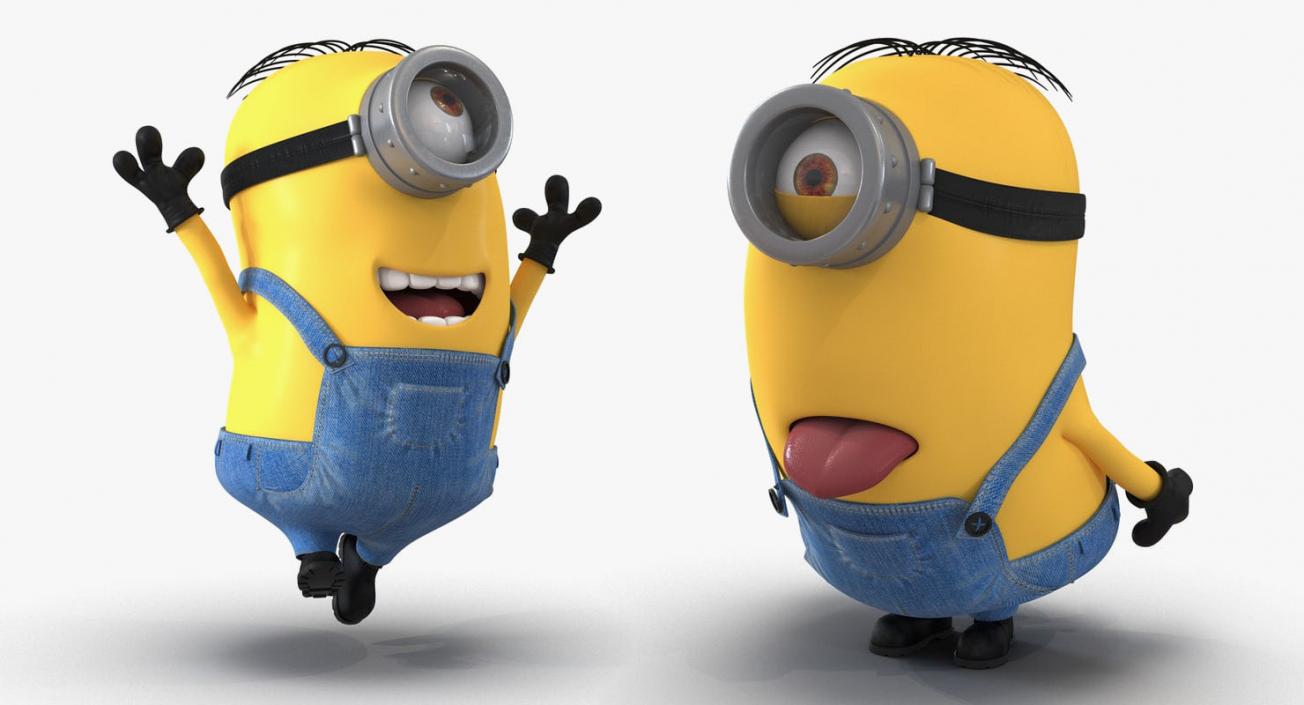 3D model Rigged Minions Collection