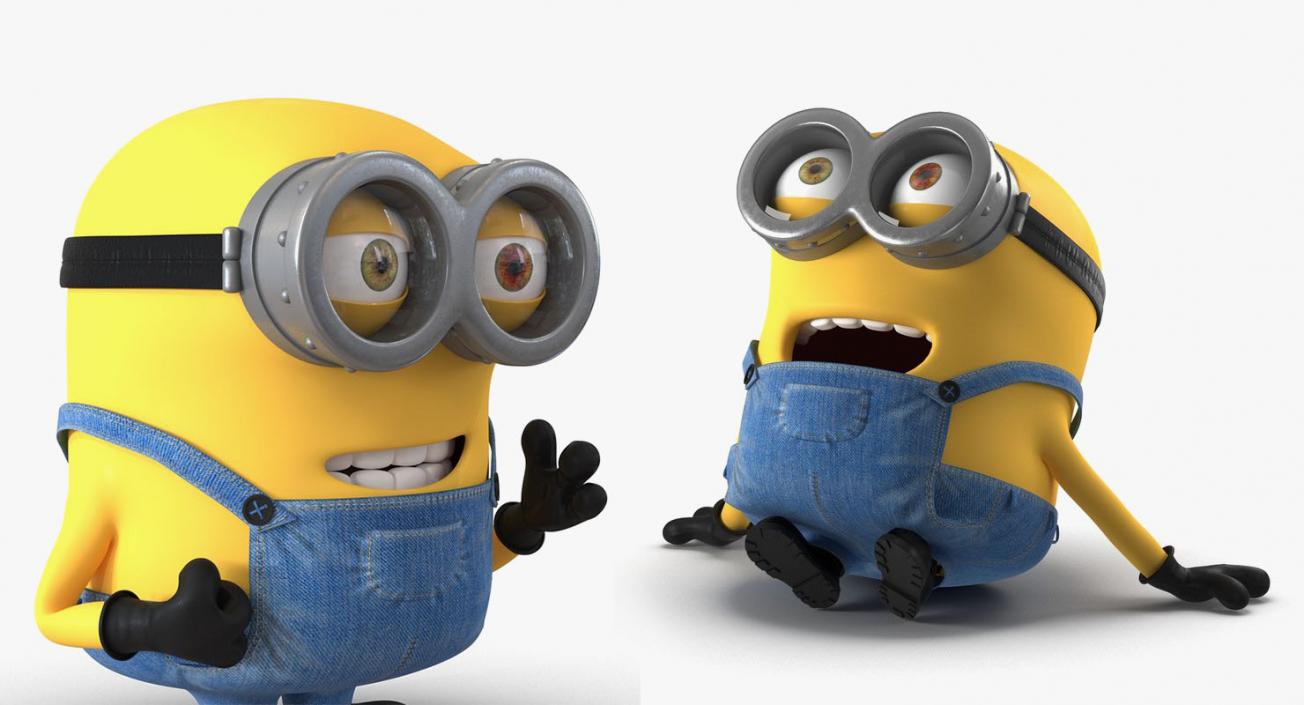 3D model Rigged Minions Collection