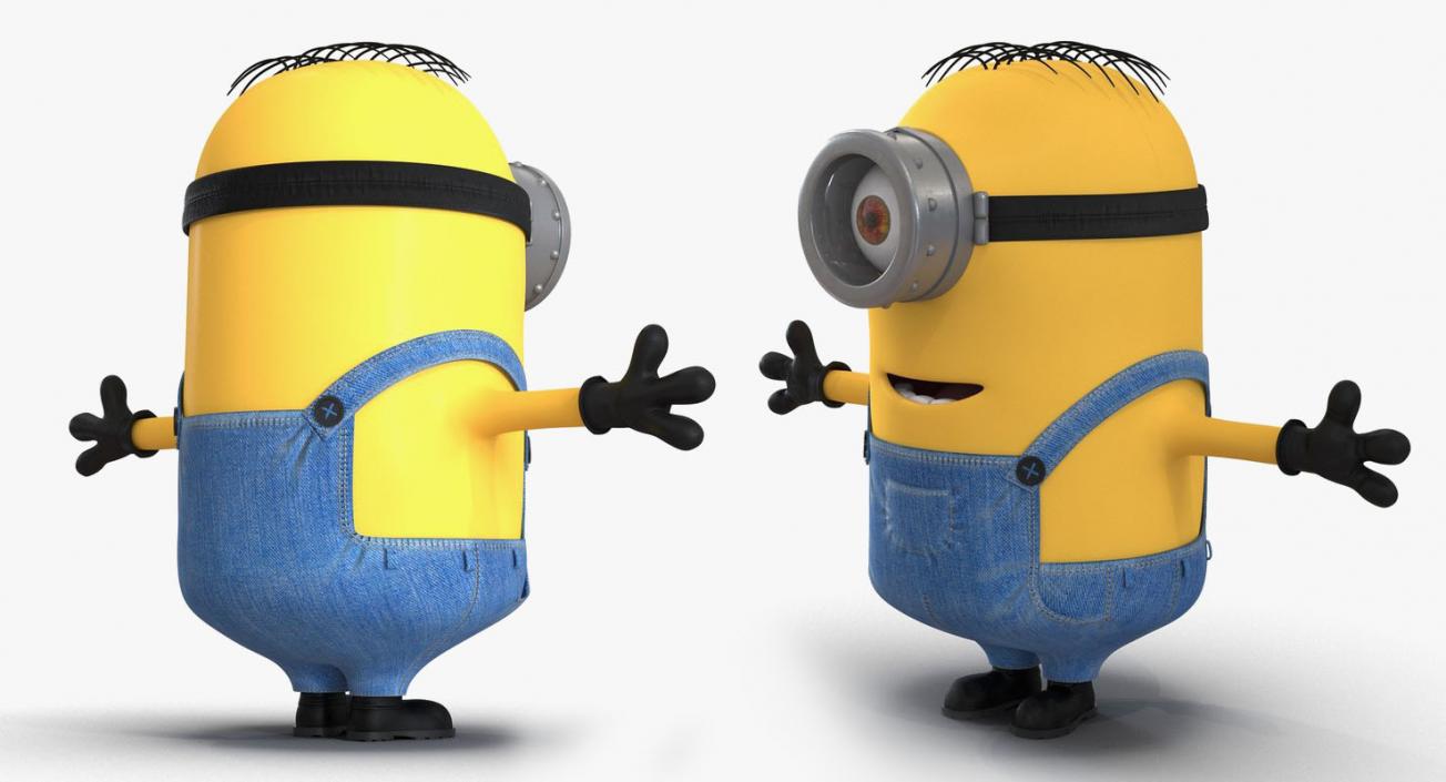 3D model Rigged Minions Collection