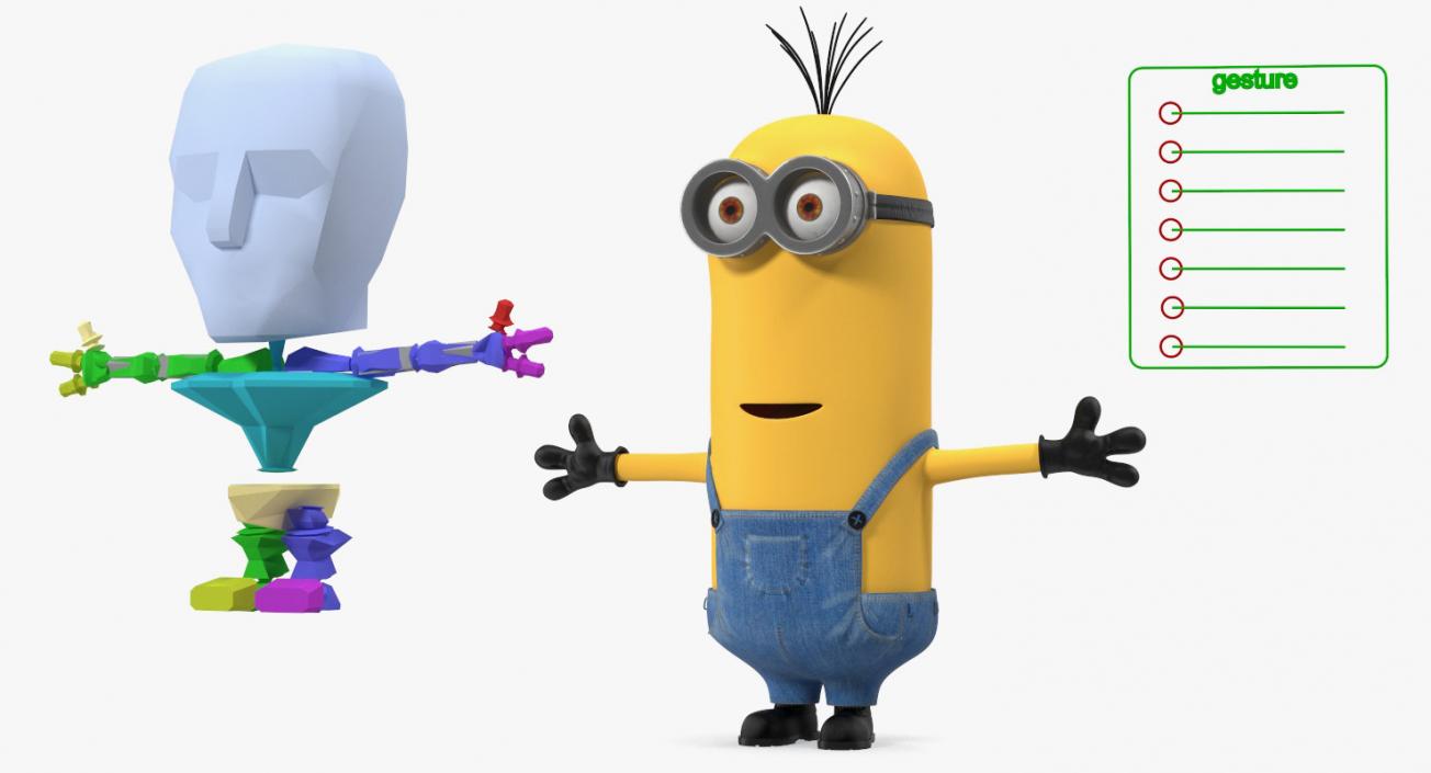 3D model Rigged Minions Collection