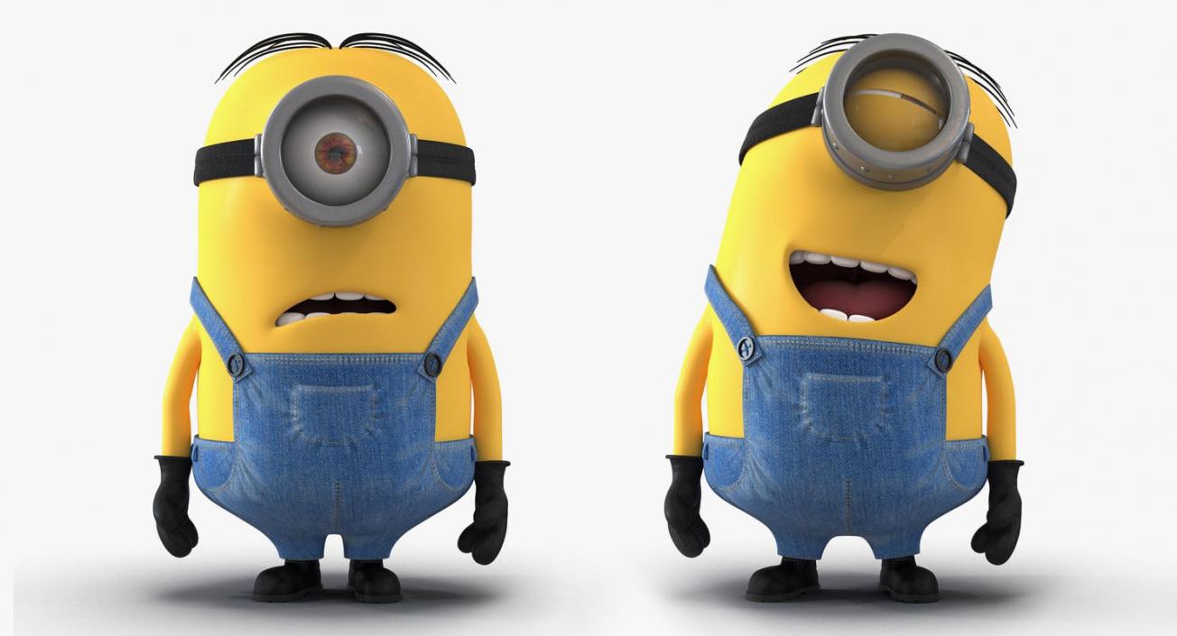 3D model Rigged Minions Collection