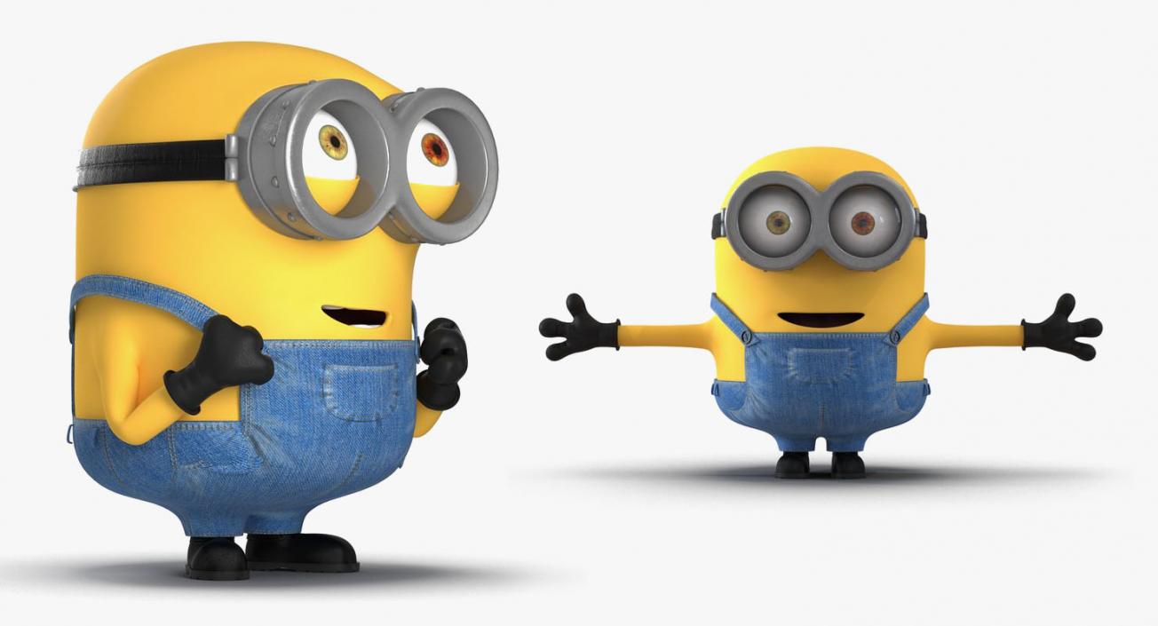 3D model Rigged Minions Collection