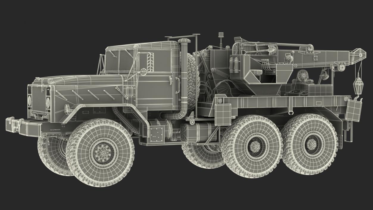 M939 Military Wrecker Light 3D