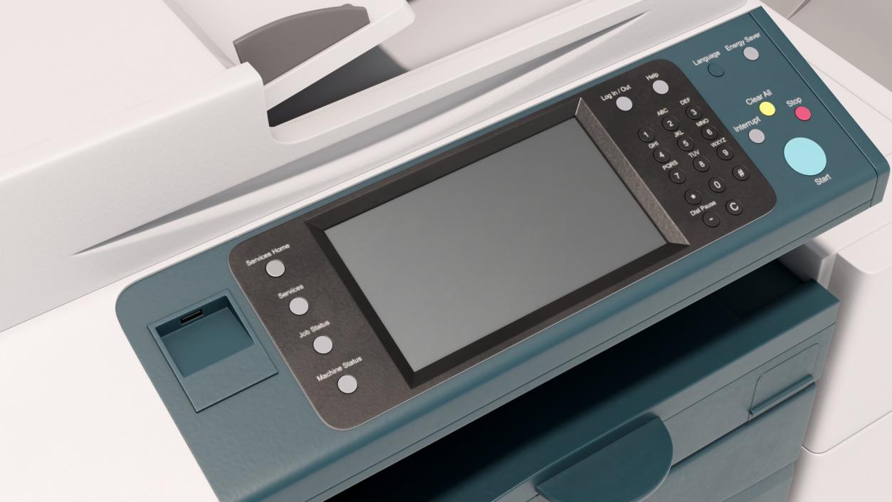 3D Office Multifunction Printer and Xerox model