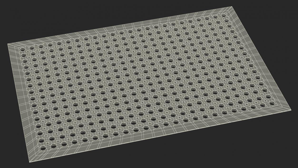 Rubber Door Mat Red 3D model