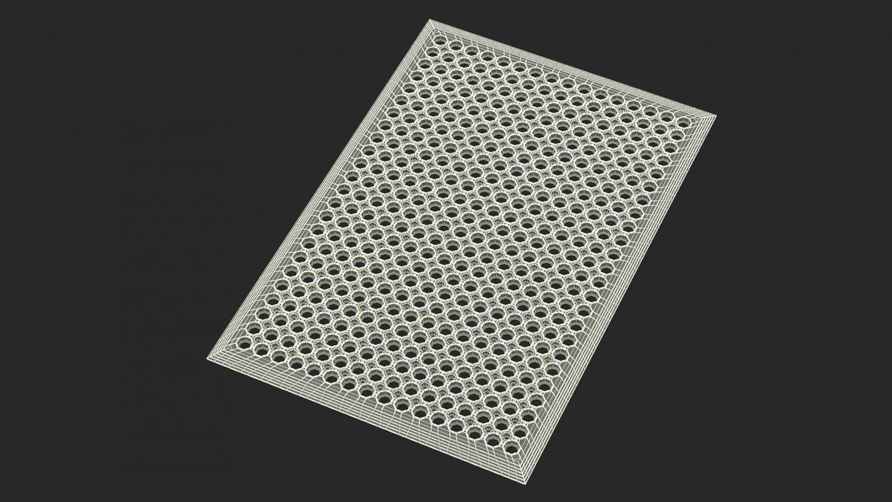 Rubber Door Mat Red 3D model