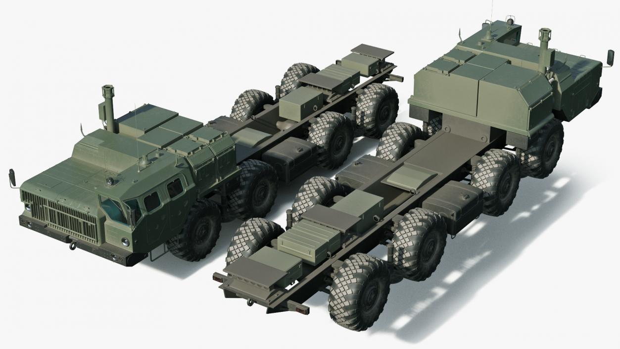 3D MAZ 543M 8x8 Truck model