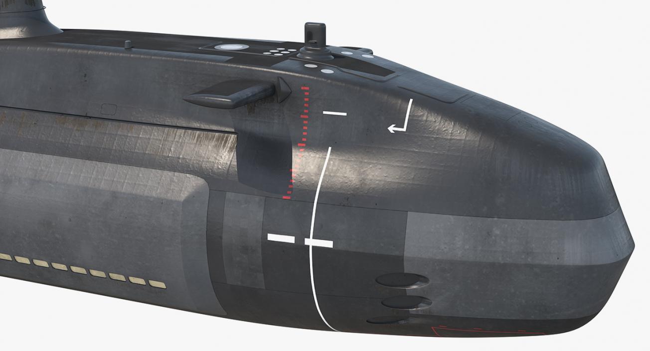 3D model HMS Artful SSNs Submarine