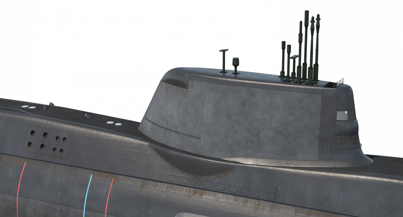 3D model HMS Artful SSNs Submarine