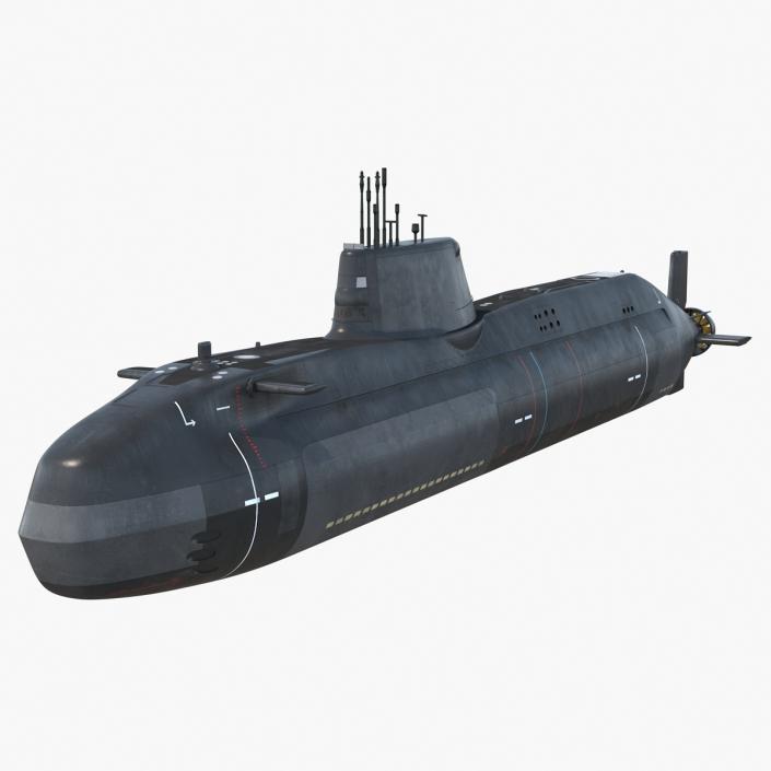 3D model HMS Artful SSNs Submarine