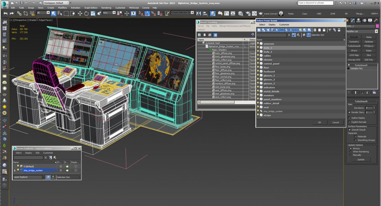 3D Alphatron Bridge System model