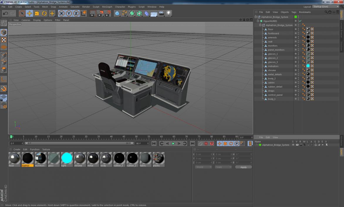 3D Alphatron Bridge System model