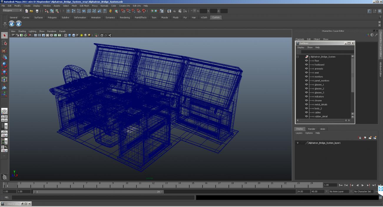 3D Alphatron Bridge System model