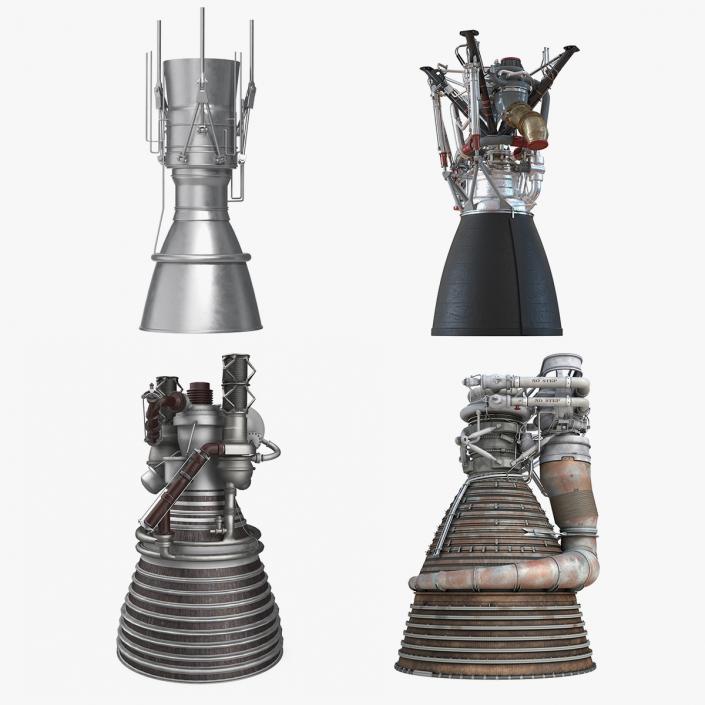 Rocket Engines Collection 3 3D