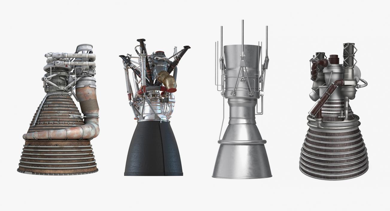 Rocket Engines Collection 3 3D